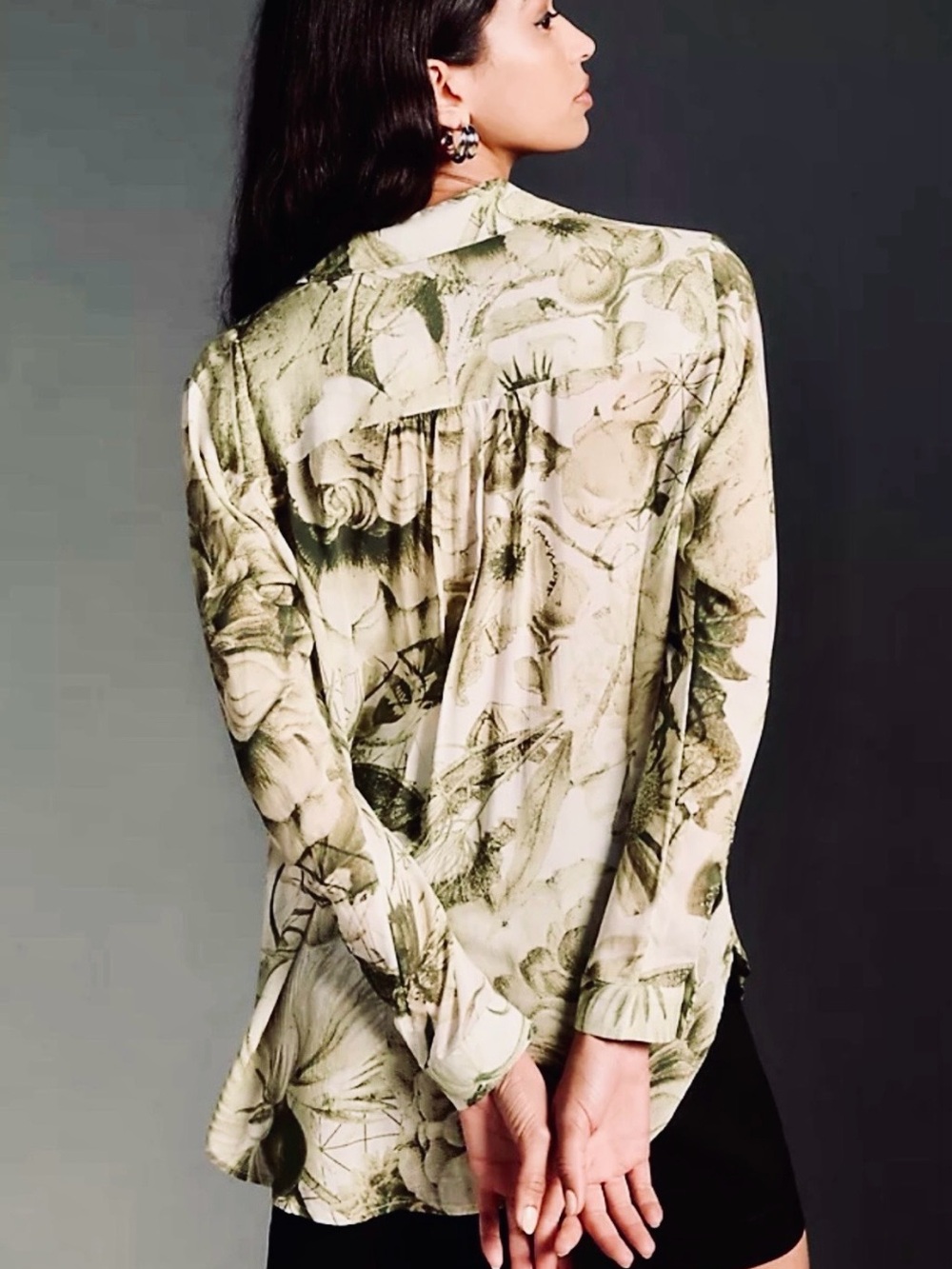 Anthropologie Pilcro The Romy Relaxed Button-Down Shirt x Manuel Villalango